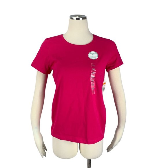 Kim Rogers PS Pink Top NWT Tee Perfect Layer Austin Pin Petite - Picture 1 of 4
